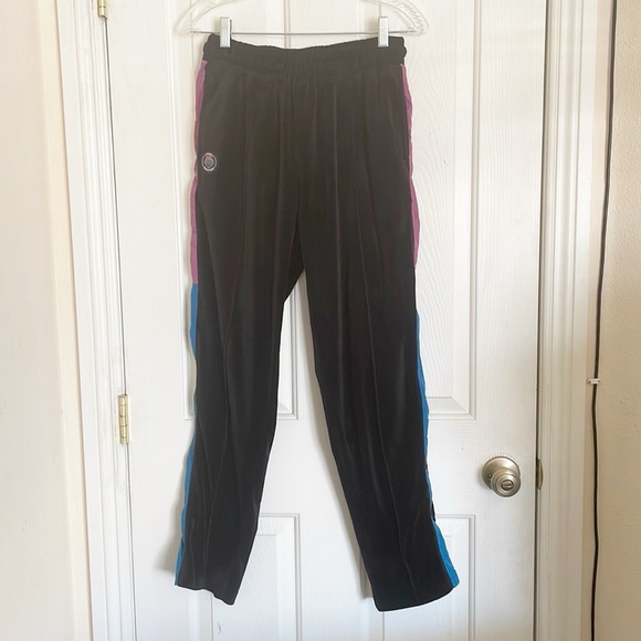 Pink + Dolphin The Tech Velour Velvet Track Sweat pants size M - Picture 2 of 9